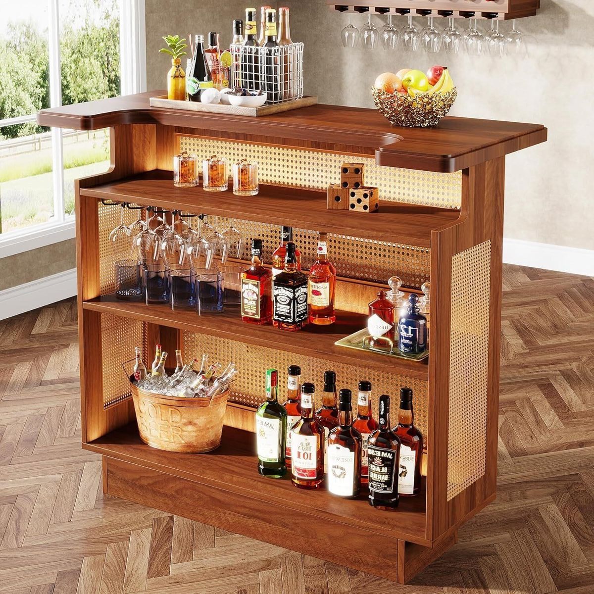 New Farmhouse Bar Cabinet