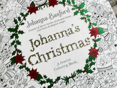 Johanna's Christmas: A Festive Coloring Book for Adults PAPERBACK 2016 Johanna Basford.