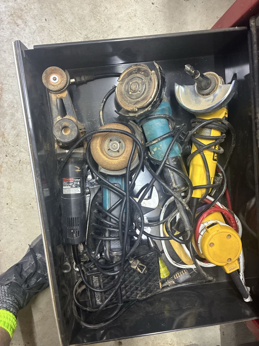 Assorted Power Tools: Angle Grinders, Sanders - Used Condition