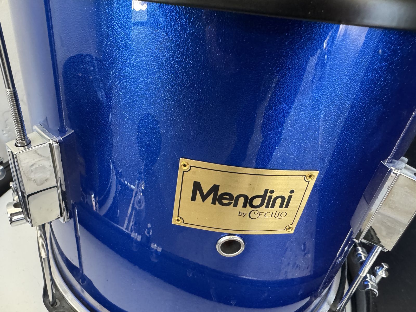 Mendini by Cecilio Kids 3-Piece Drum Set - Blue, Complete