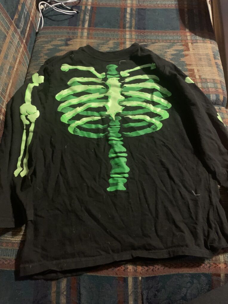 Skeleton shirt size 10-12 Halloween costume