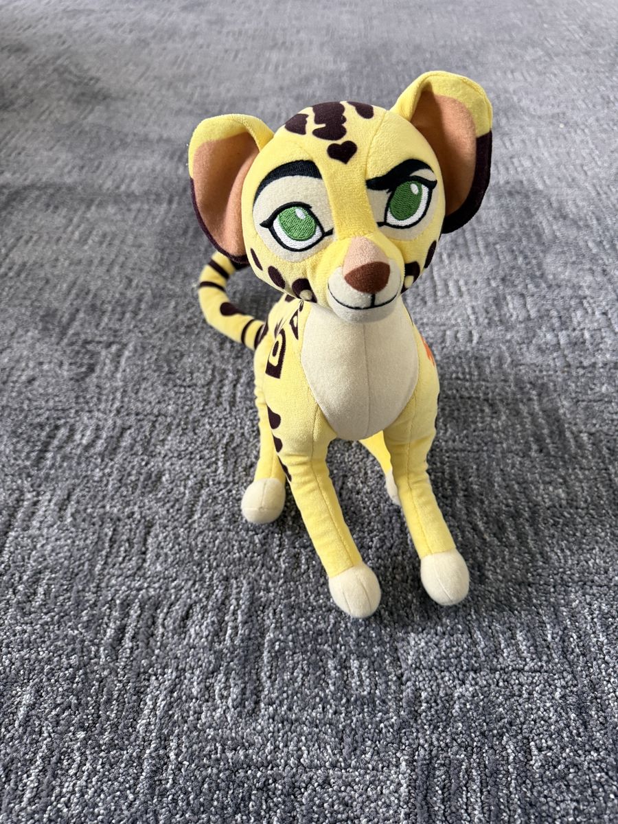 Disney Junior The Lion Guard Fuli Cheetah Plush Stuffed Animal Toy 13" Yellow Spotted