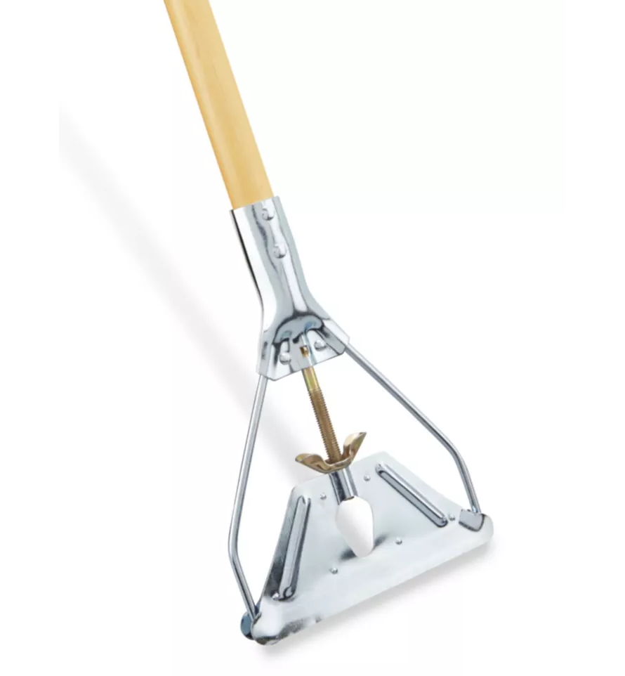 Quick Release Swing Bar Wooden Mop Handle