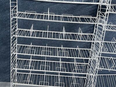 Wire racks for misc stuff.