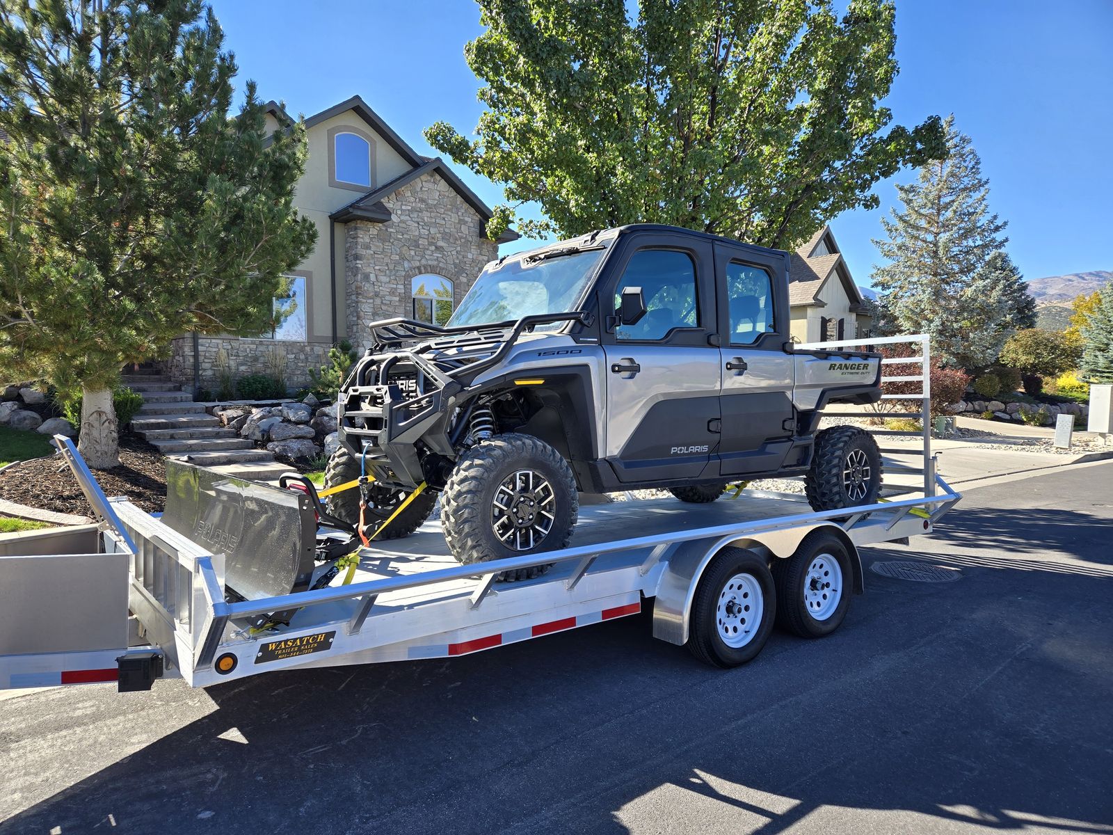 2024 Polaris Ranger XD 1500 NorthStar + 18' Trailer + 7' Plow