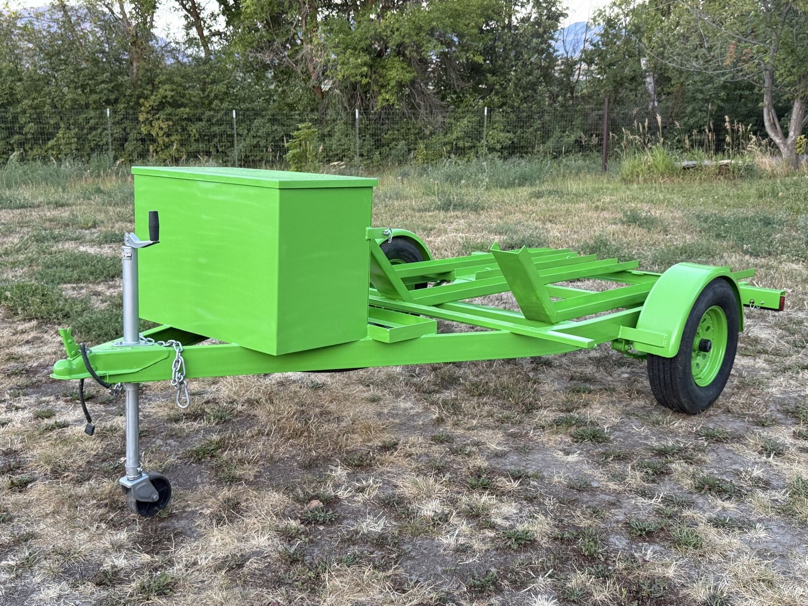 3 place motorcycle  Trailer with Storage Box  and fuel holder