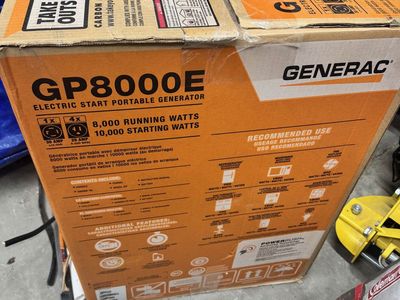 NEW Generac 8000W Generator