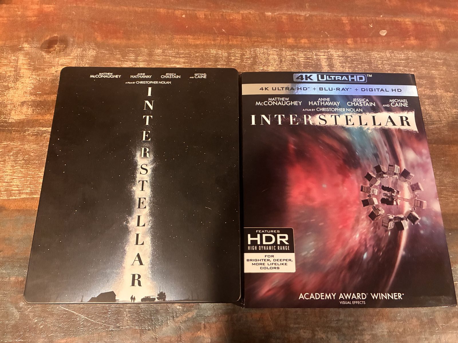 Interstellar Steelbook (Blu Ray and 4K)
