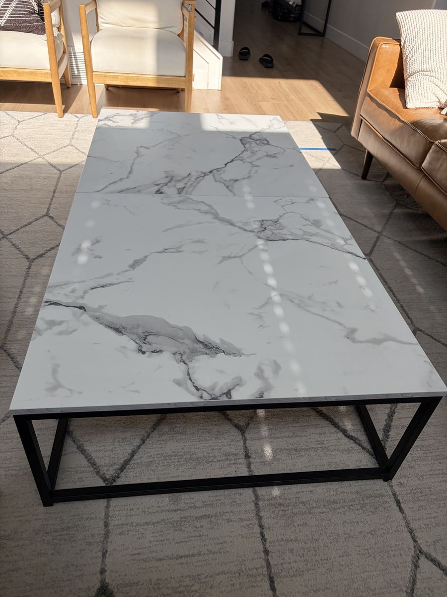 Marble Pattern Nesting Coffee Table Set