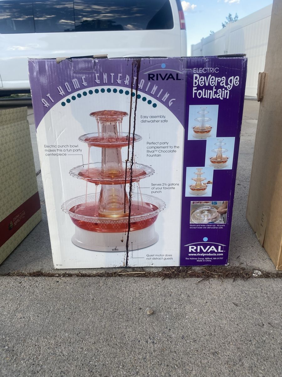 Rival Electric Beverage Fountain BF150 2.5 Gallon Punch Bowl