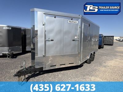 8.5x22 Haulmark Venture Snowmobile Trailer - 7'6" Interior - 10K GVWR Drive Over Wheel Boxes, Finished Interior, Nudo Floor
