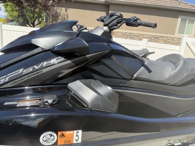 Pair of 2025 Yamaha GP1800R SVHO WaveRunners with Custom trailer
