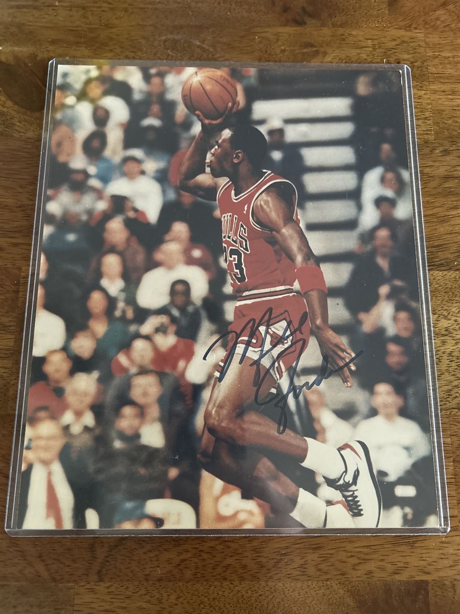 1986 Rookie Michael Jordan 8x10 Autograph Hand Signed Chicago Bulls NBA Auto Basketball Photograph RC