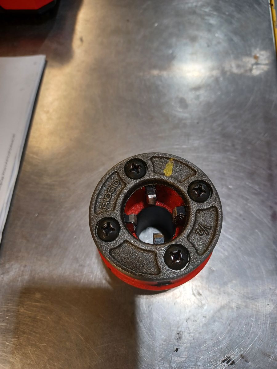 Ridgid 1/2 pipe die head