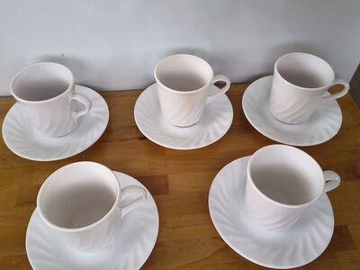 Cups and saucers