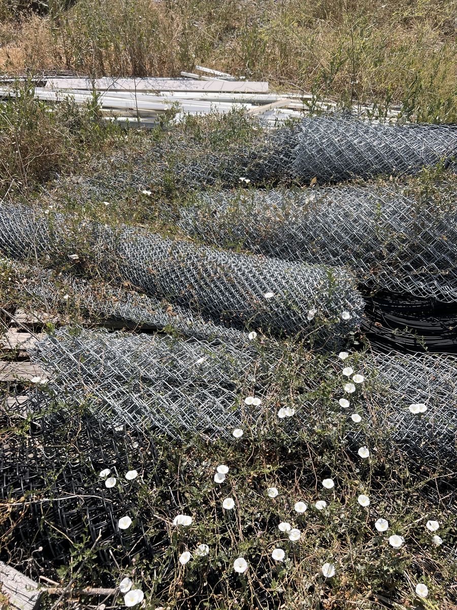 Assorted Chain Link Fence Rolls & Fencing Materials Lot
