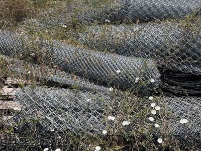 Assorted Chain Link Fence Rolls & Fencing Materials Lot