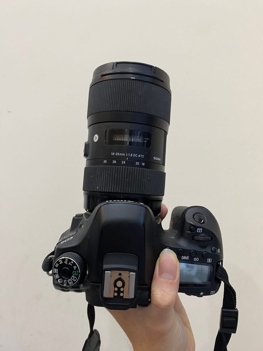 Canon EOS 80D DSLR Camera with Sigma 18-35mm f/1.8 DC HSM Art Lens