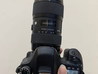 Canon EOS 80D DSLR Camera with Sigma 18-35mm f/1.8 DC HSM Art Lens