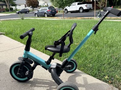 Newyoo 3-in-1 Convertible Toddler Tricycle and Balance Bike with Push Handle