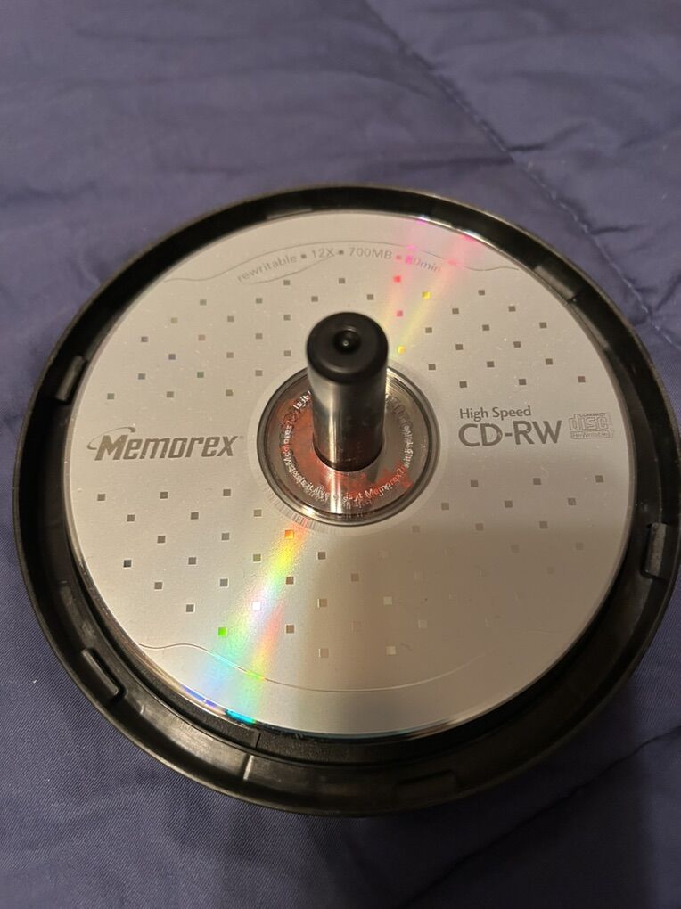 9 Blank Memorex CD-RW 12x 700MB 80 Min