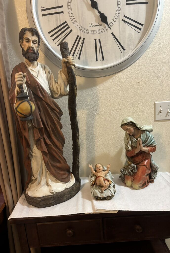 Holy Family Figure Set, Full Color