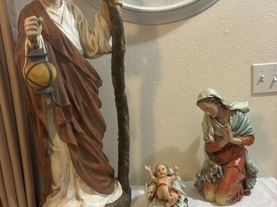 Holy Family Figure Set, Full Color