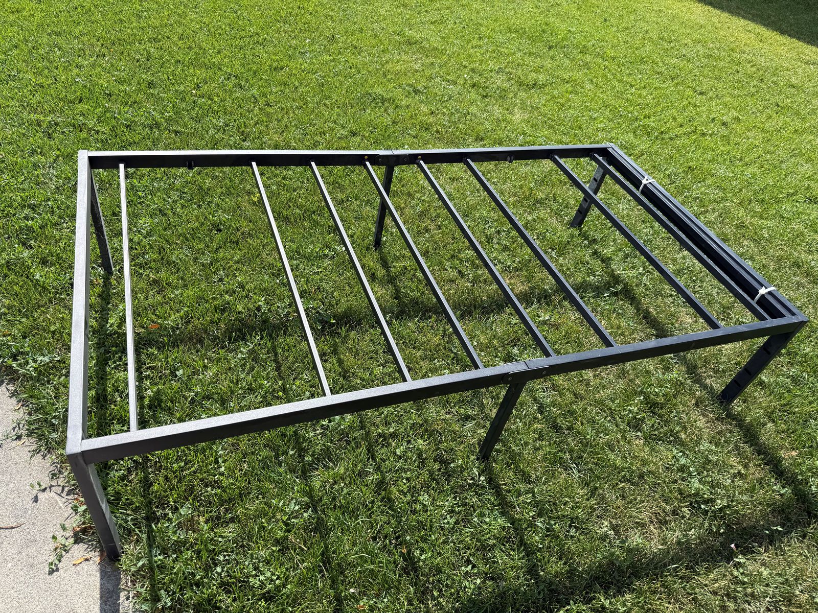 Twin metal platform bed (see description)