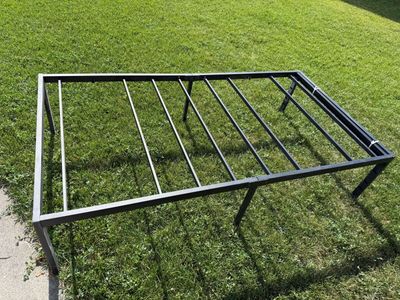 Twin metal platform bed (see description)