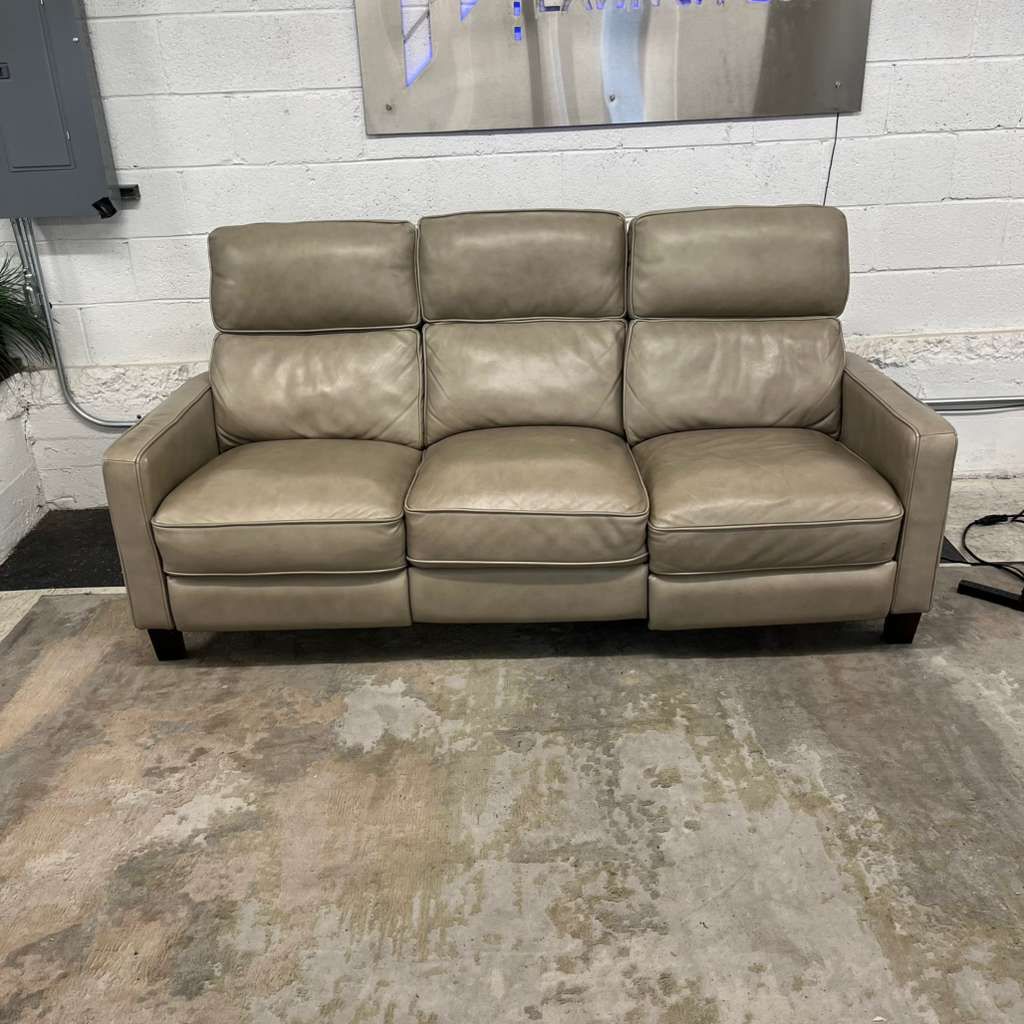 COSTCO, JACKSTON LEATHER POWER RECLINING SOFA W/ POWER HEADRESTS!!