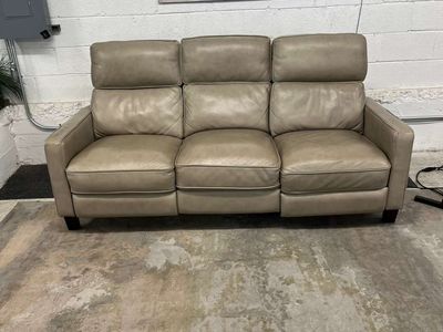 COSTCO, JACKSTON LEATHER POWER RECLINING SOFA W/ POWER HEADRESTS!!