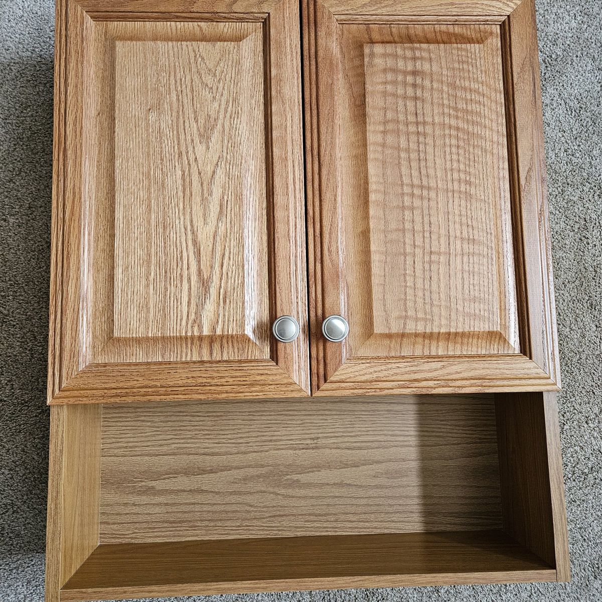 Oak medicine cabinet