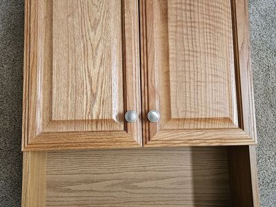 Oak medicine cabinet