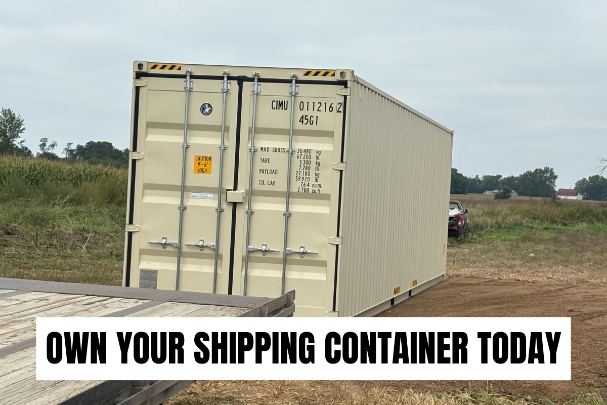 Shipping Container 40ft High Cube – Idaho – One Trip