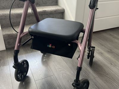 Nova Rollator Walker w/ Seat & Storage - Purple