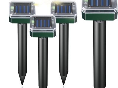 NEW Mole Repellent Solar Powered Waterproof Outdoor Chipmunk Deterrent