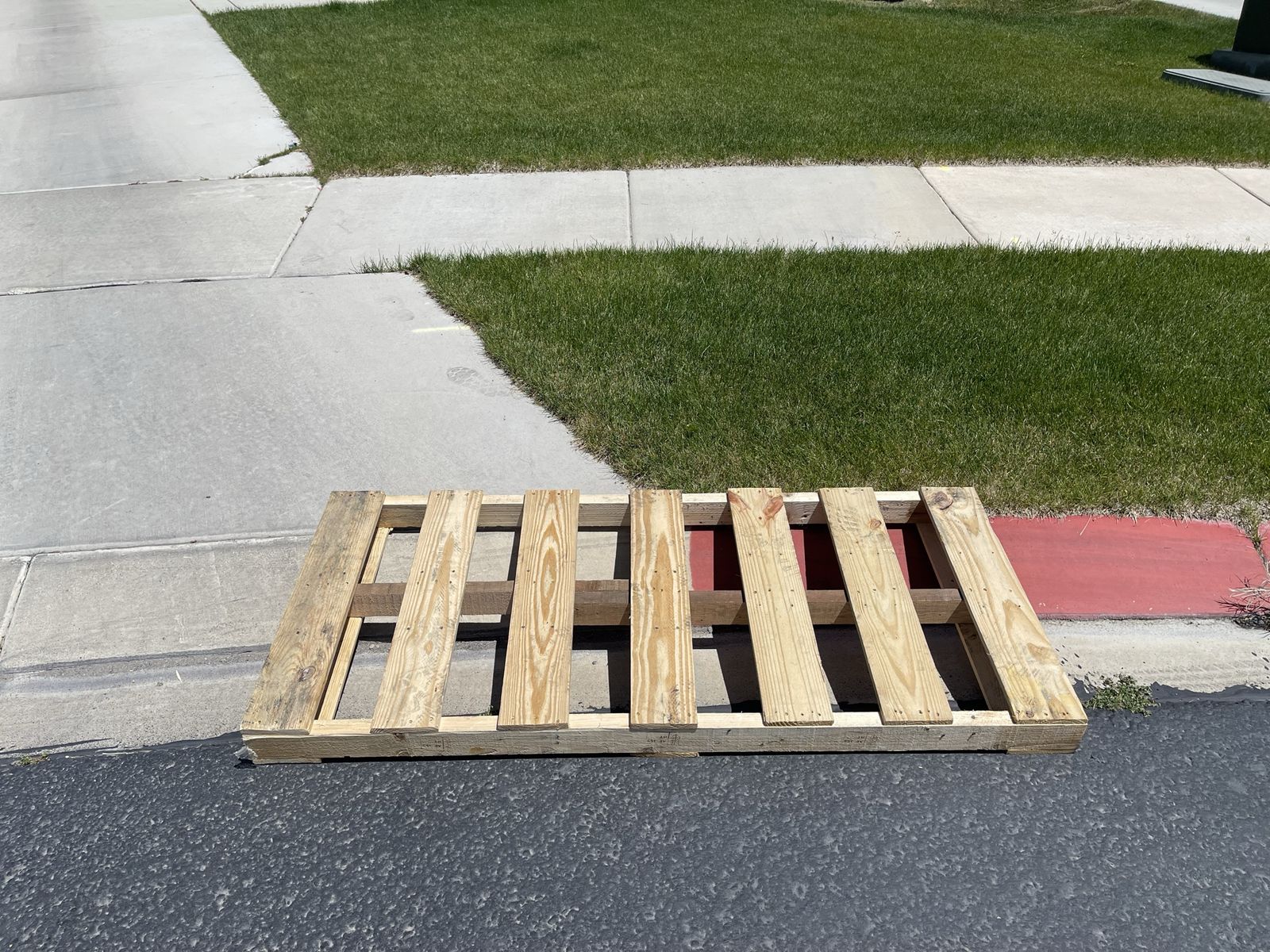 FREE PALLET OVERSIZED 66” long 30” wide