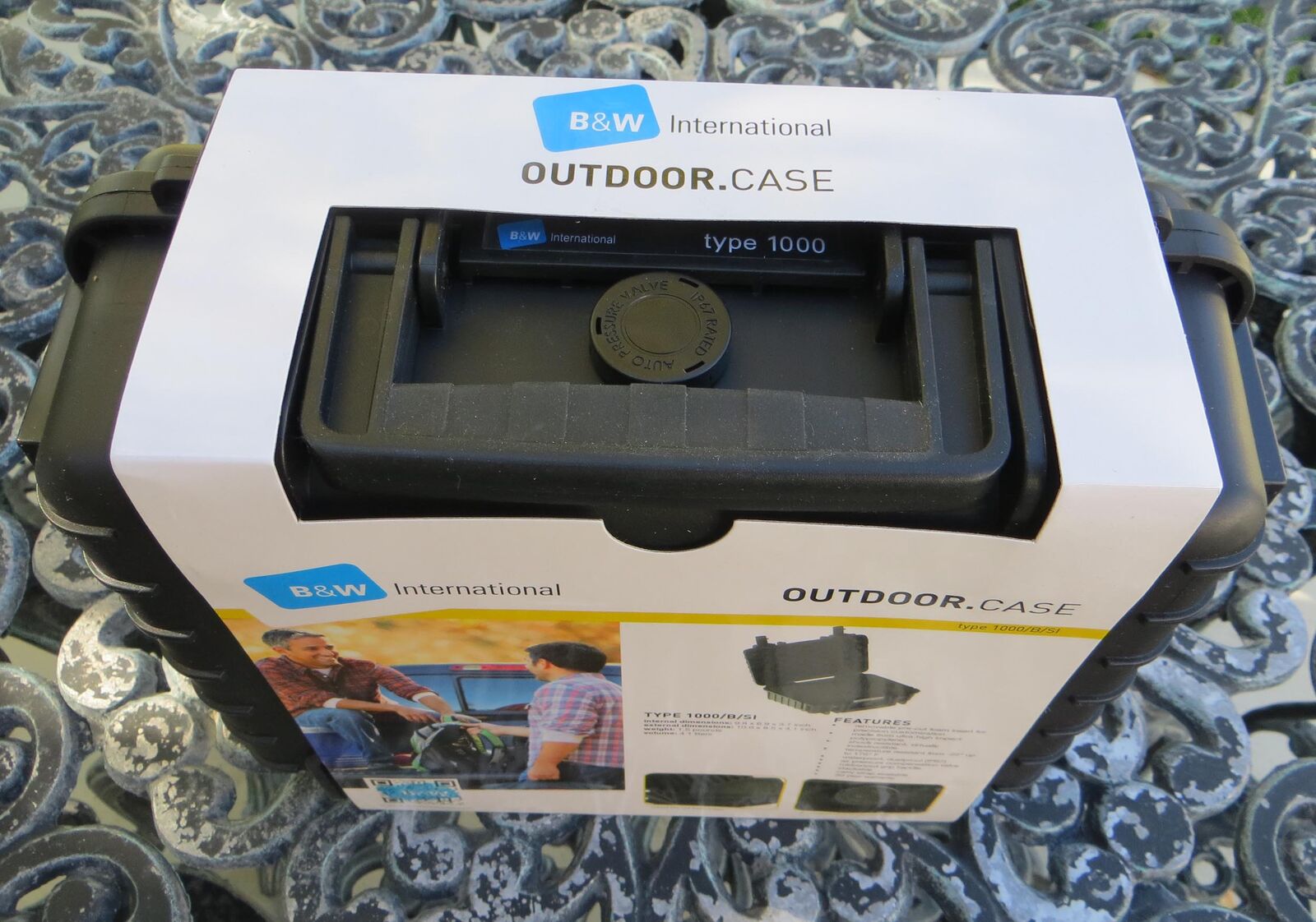 B&W International Outdoor Case, Type 1000, Black, SI Insert, (NEW)