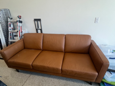 Leather Couch 3-seater