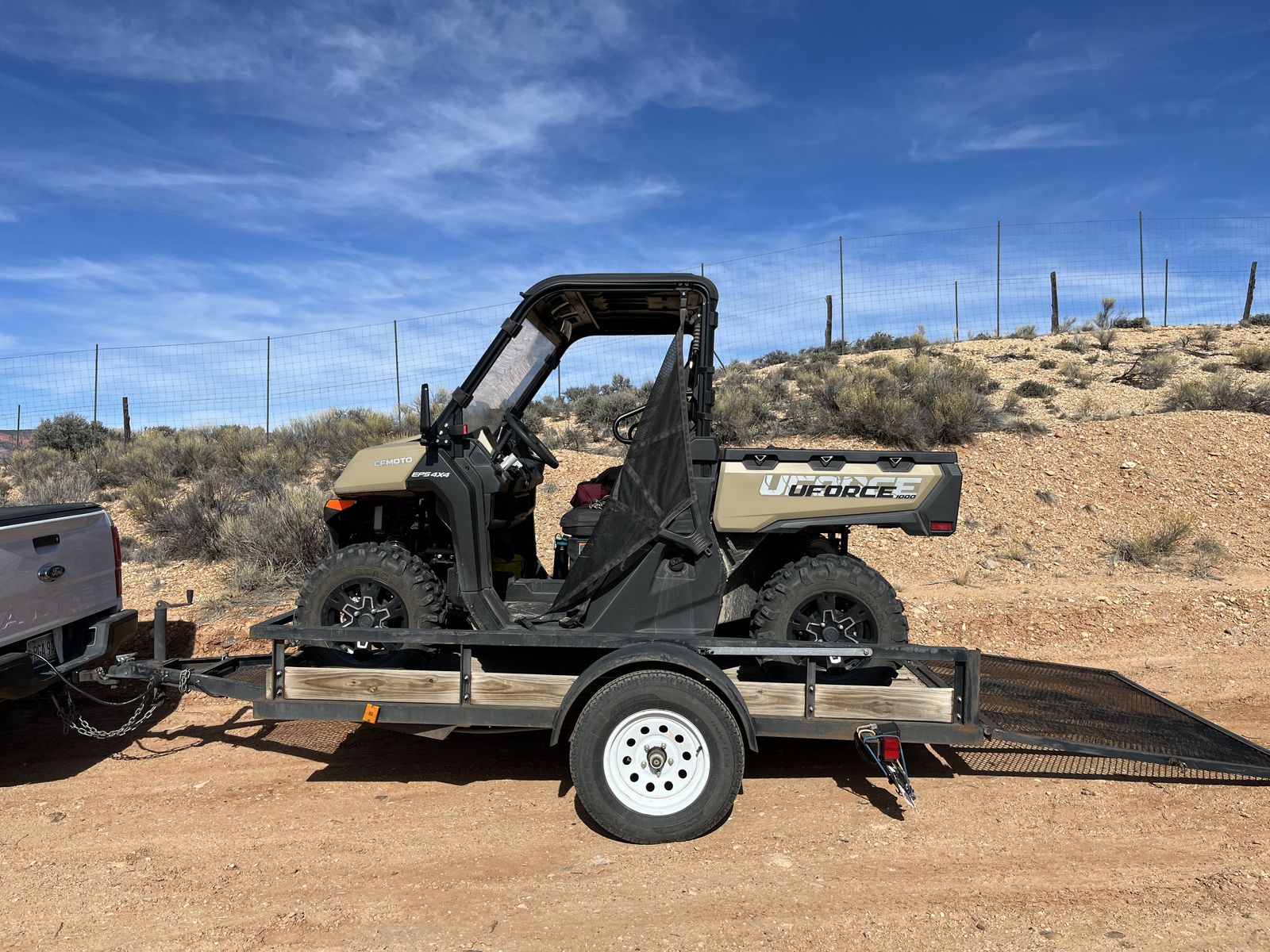 2024 CF Moto Uforce 1000 + utility trailer