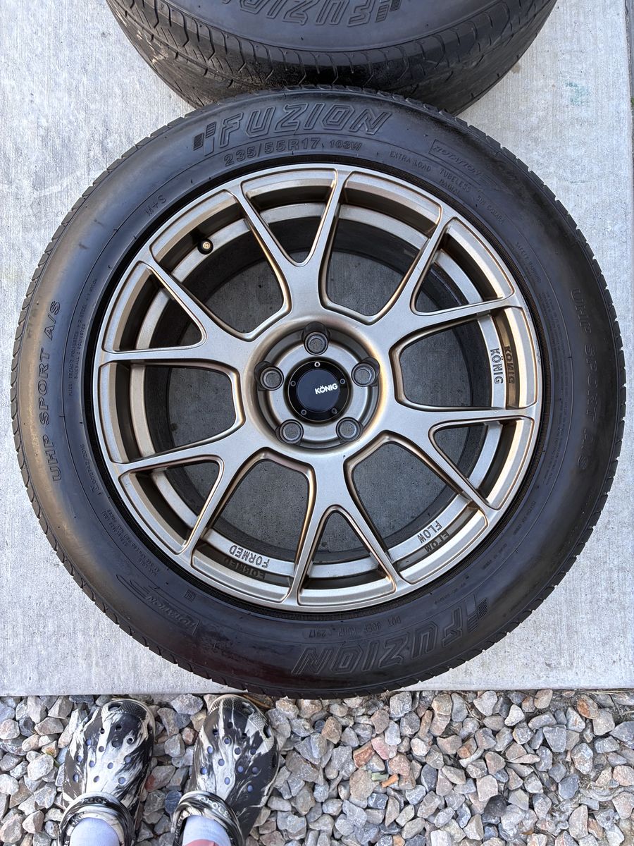 17” Konig Wheels & Tires Set of 4 Great Tread $700 OBO