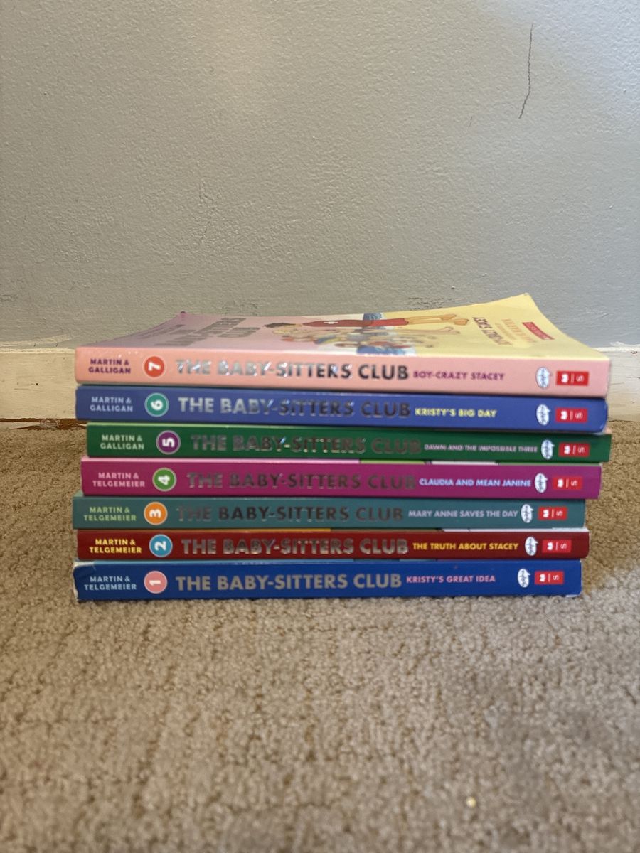 The Baby-Sitters Club Graphic Novels #1-7 by Martin & Telgemeier (or Galligan) - Beginner Set