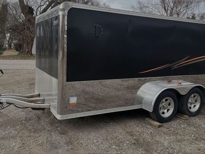 2008 Pace American Legacy 7X14 enclosed motorcycle trailer