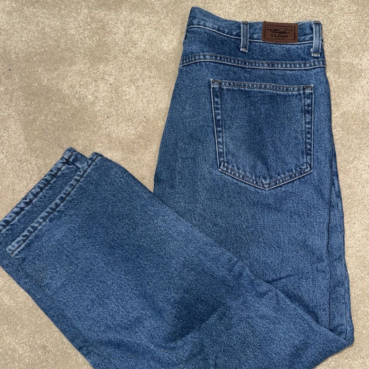 L.L. Bean Men's Classic Fit Blue Denim Jeans