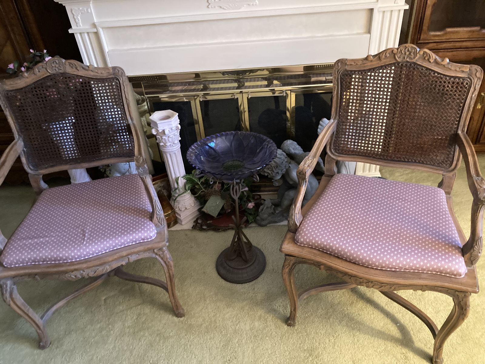 Vintage Cane Back Chairs