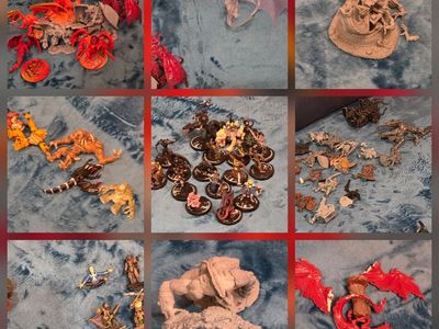 Gaming Miniatures Dragons Warriors Fantasy Minis Figures for D&D and More