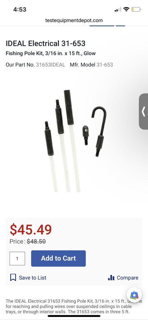 IDEAL Electrical Fishing Pole Kit