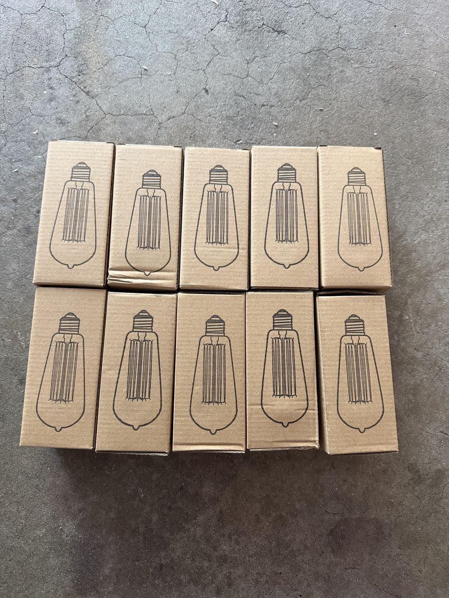 NEW! ST64 40W Light Bulbs 10 Pcs