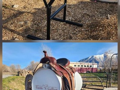 Dummy horse practice barrel