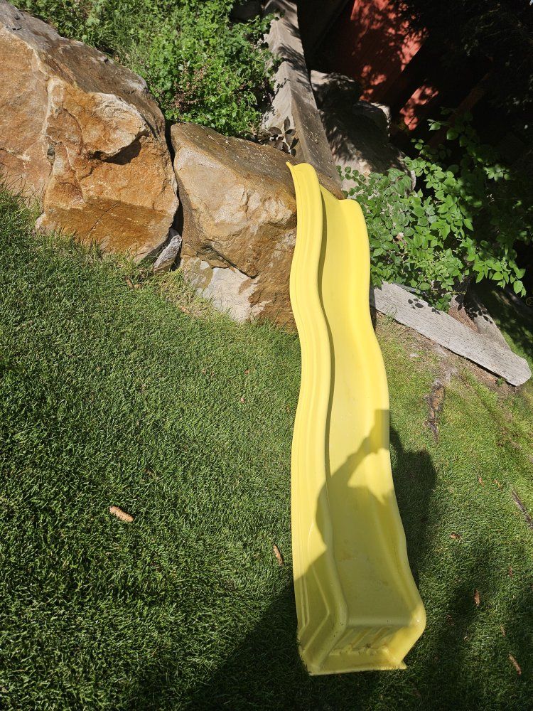 Swing-N-Slide Yellow Wave Slide for Playsets - Durable Plastic Outdoor Fun